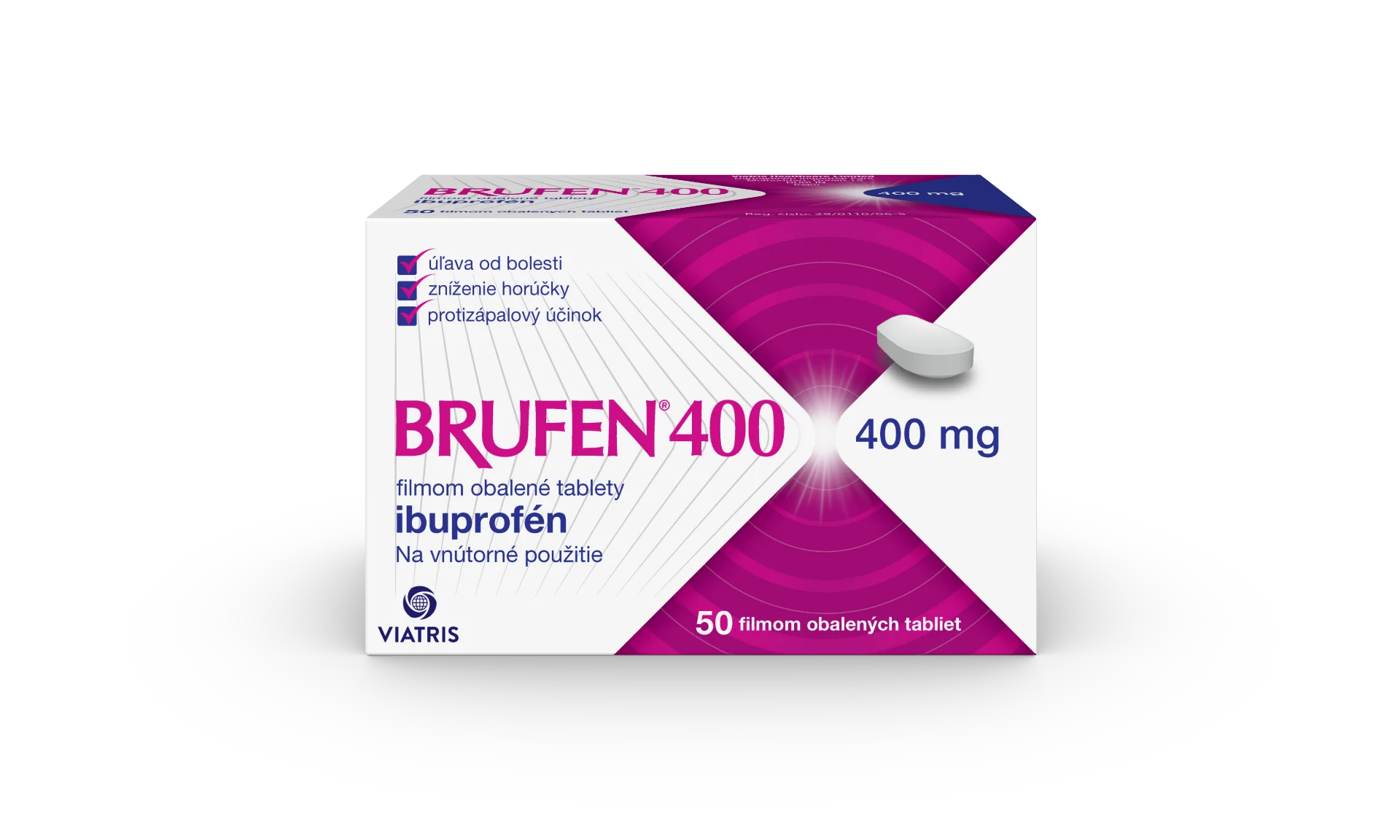 BRUFEN 400 1×50 tbl, liek