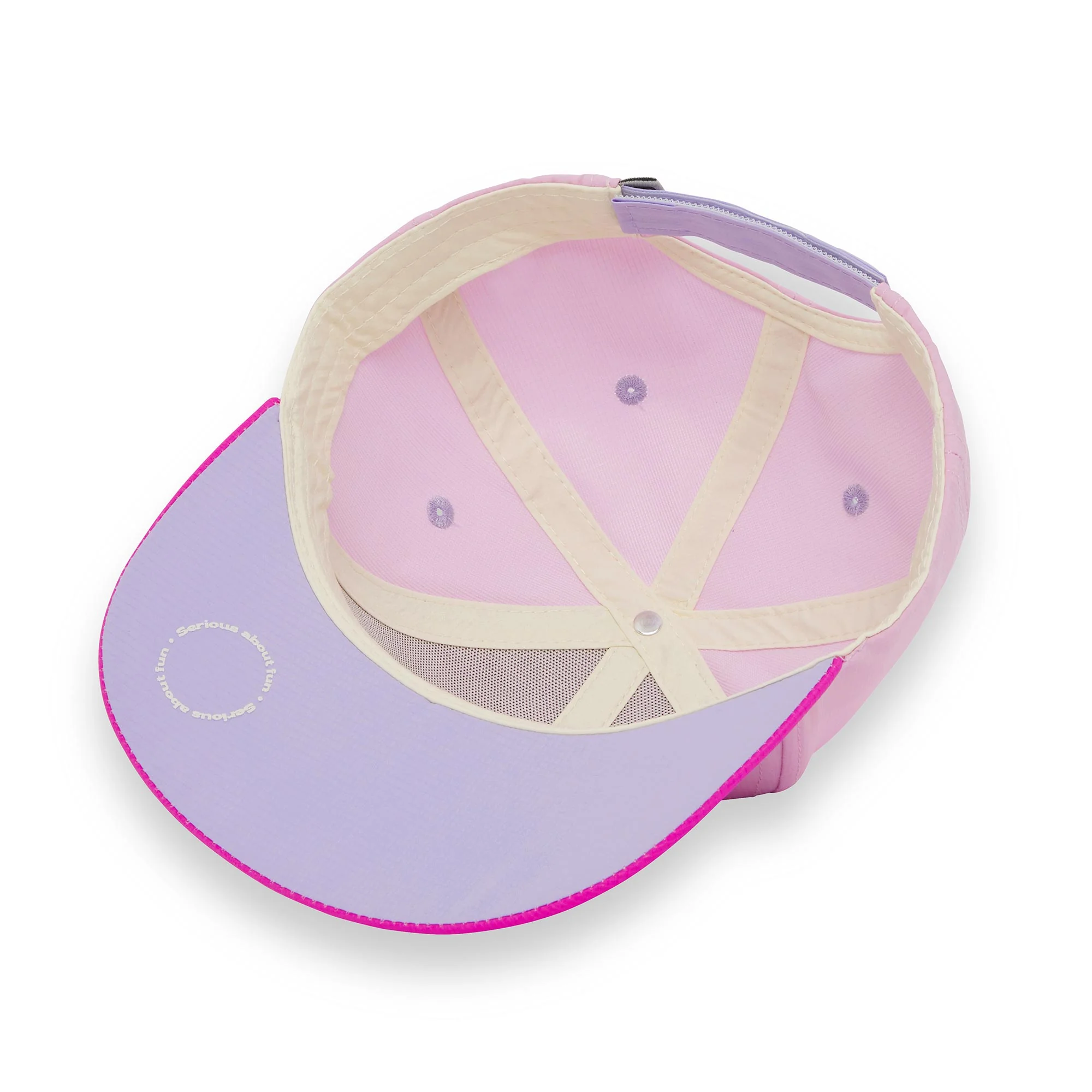 KiETLA ICONIK Baseball šiltovka s UV ochranou - Pink Flower 51 - 53 cm