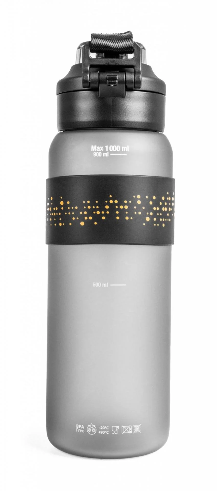 Fľaša G21 na pitie 1000 ml 2v1, sivá zmrznutá G21LAH10CO-ZM