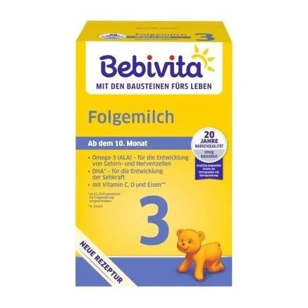 BEBIVITA Mlieko 3 Instantné následná mliečna výživa od uk. 9. mesiaca, 500 g 1×500 g