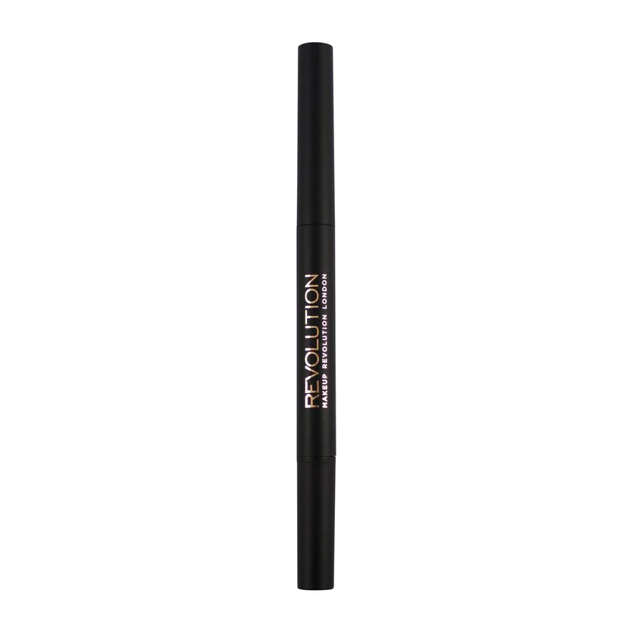 Revolution Duo Dark Brown ceruzka na obočie 1×1 ks, ceruzka na obočie