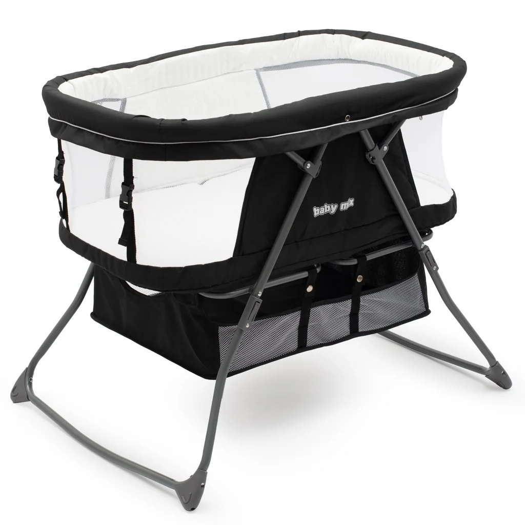 Skladacia postieľka-kolíska DreamyNest Baby Mix čierna , 20C56137