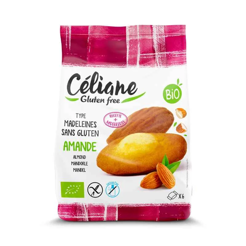 Celiane bezlepkové mandľové madlenky 1×180 g, madlenky