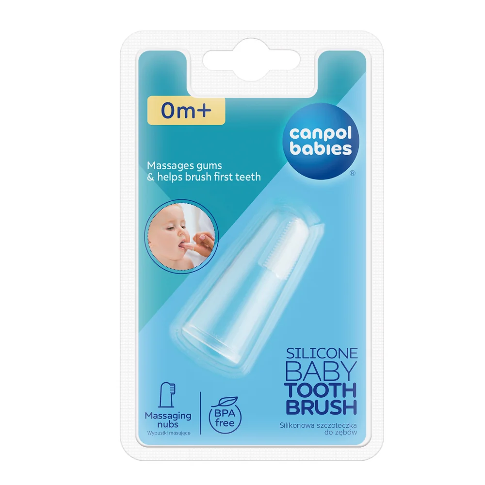 Canpol Babies Prvá kefka na zuby 1×1 ks, detská kefka na zuby