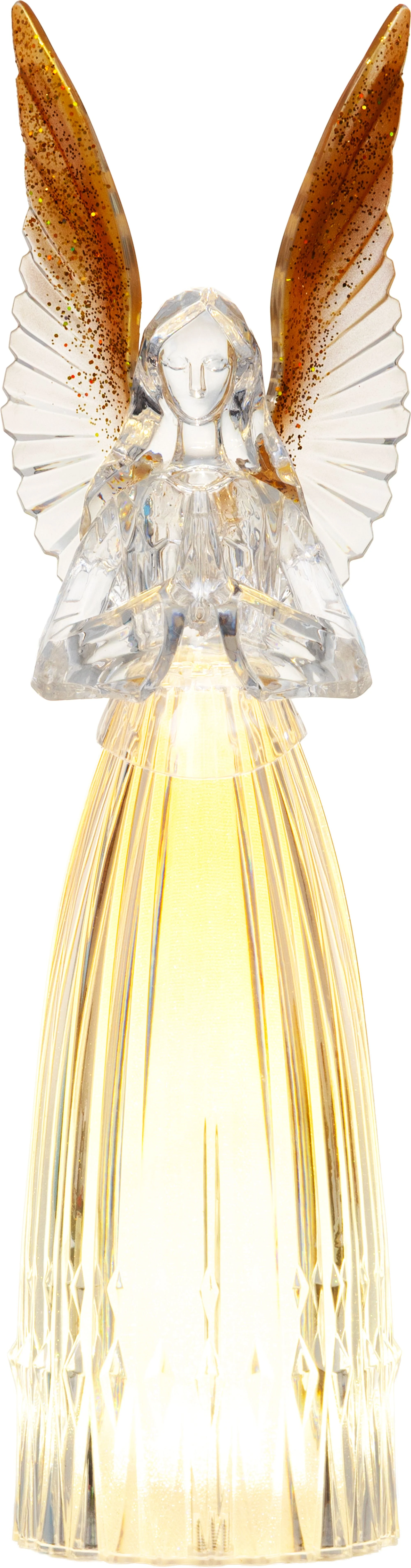 MagicHome vianočný LED anjel, 1 ks 3 LED teplá biela, IP20, 16,5x11,5x41,5 cm
