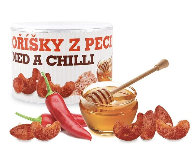 Mixit Oriesky Z Pece Med A Chilli 140g 1×140 g, pražené orechy s medom a chilli