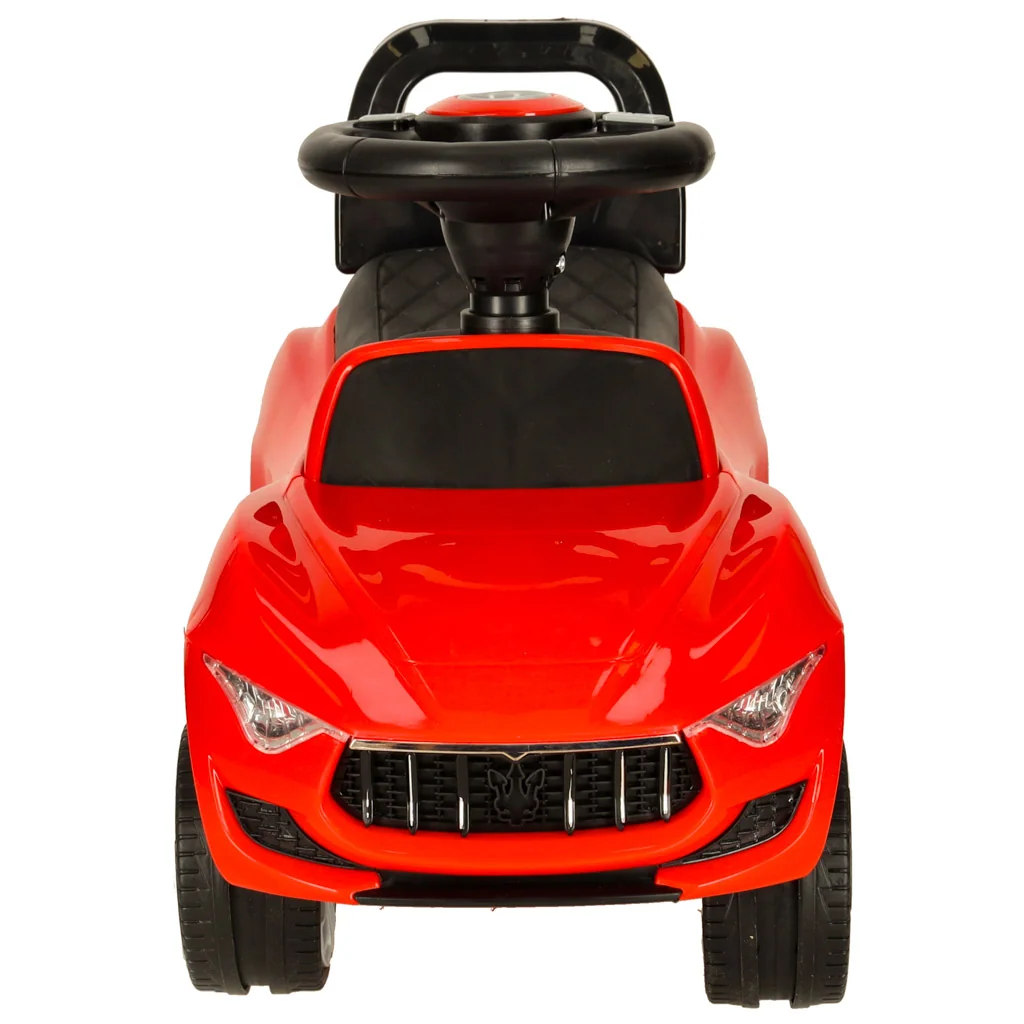 Odrážadlo – auto s LED a zvukmi, červené (2+), nosnosť 30 kg