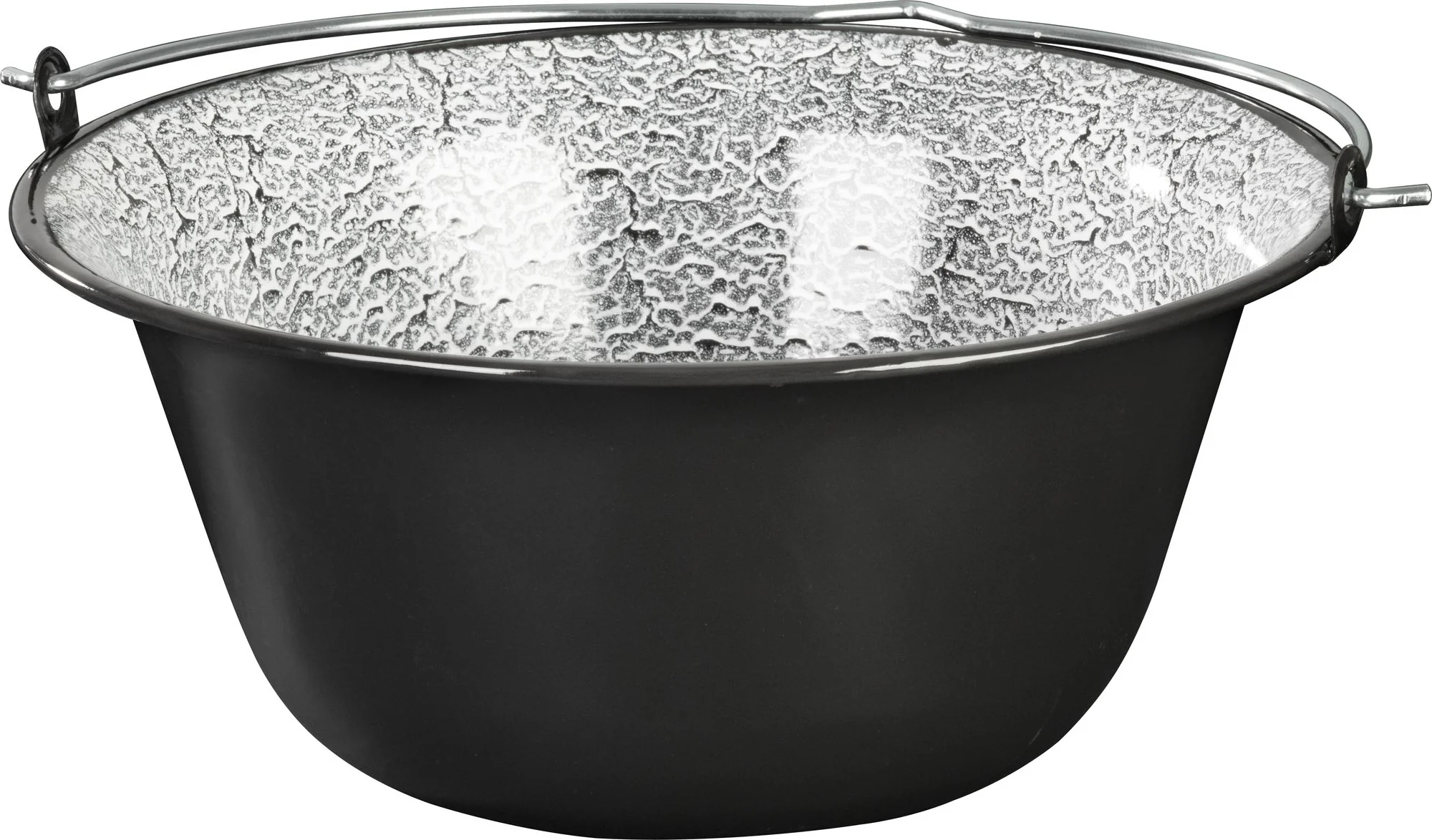 MagicHome smaltovaný kotlík na guľáš, 1 ks 12 l, 39,8x18 cm, sivo-čierny, bez pokrievky