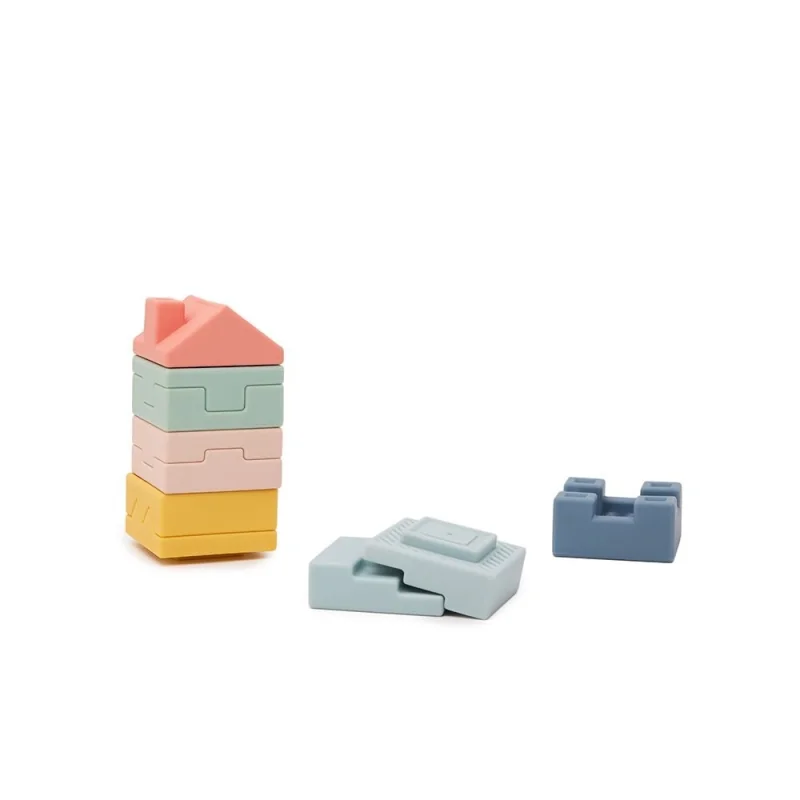 Miniland Mäkké senzorické kocky – Skladacia veža