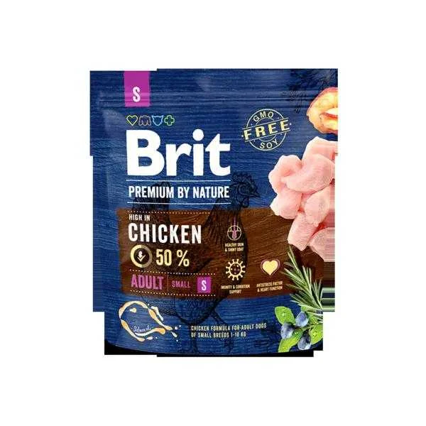 Brit Premium By Nature Adult s 1kg 1×1 kg, krmivo pre psy