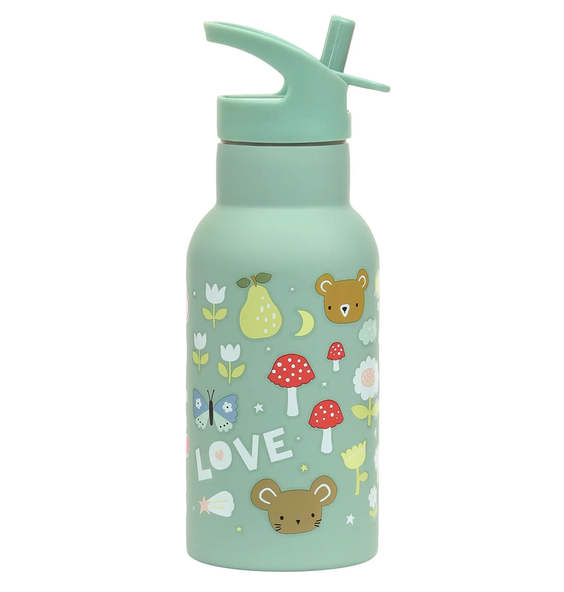 A Little Lovely Company - antikorová fľaša na pitie, 350 ml - radosť