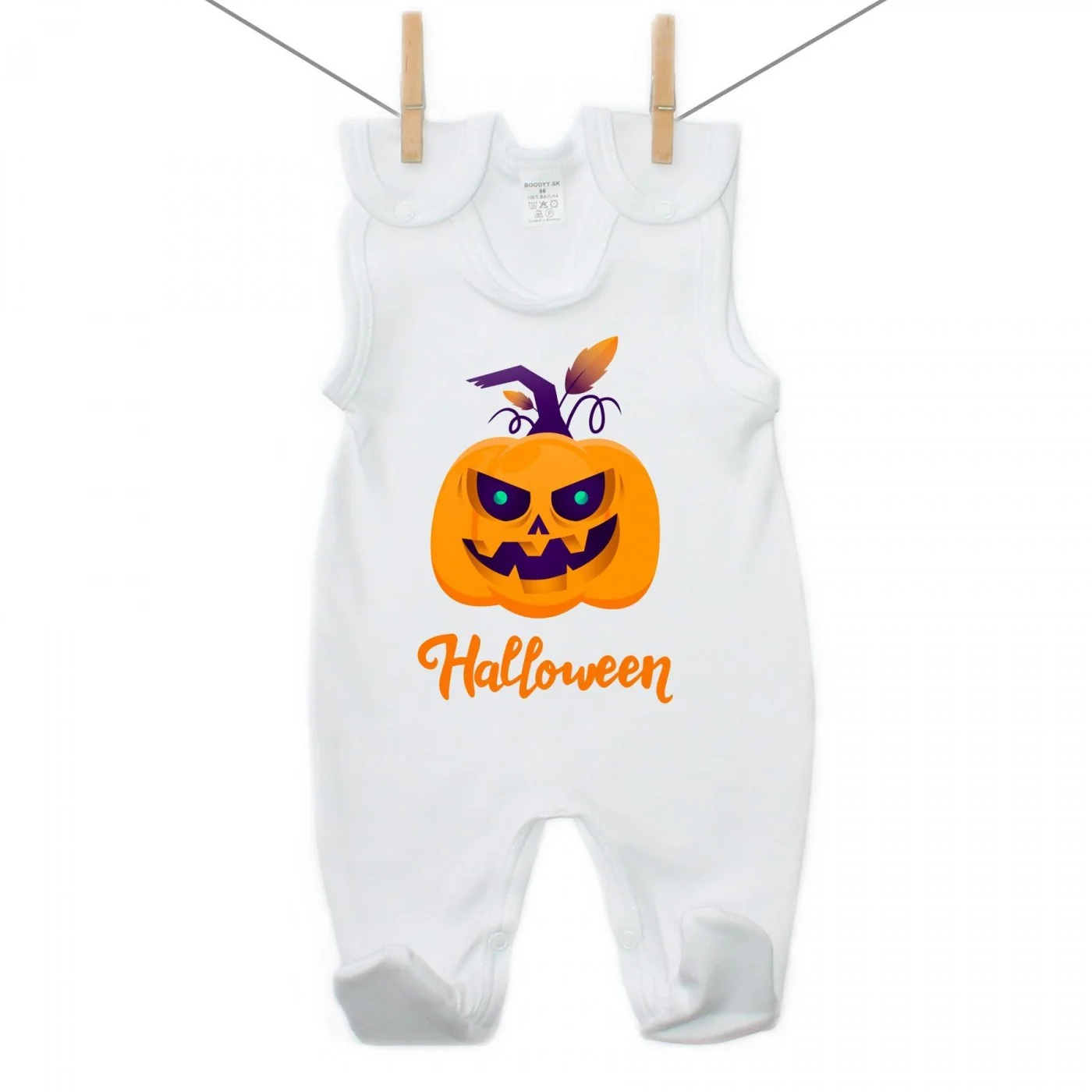 Boodyy Dupačky Halloween tekvica Veľkosť: 80