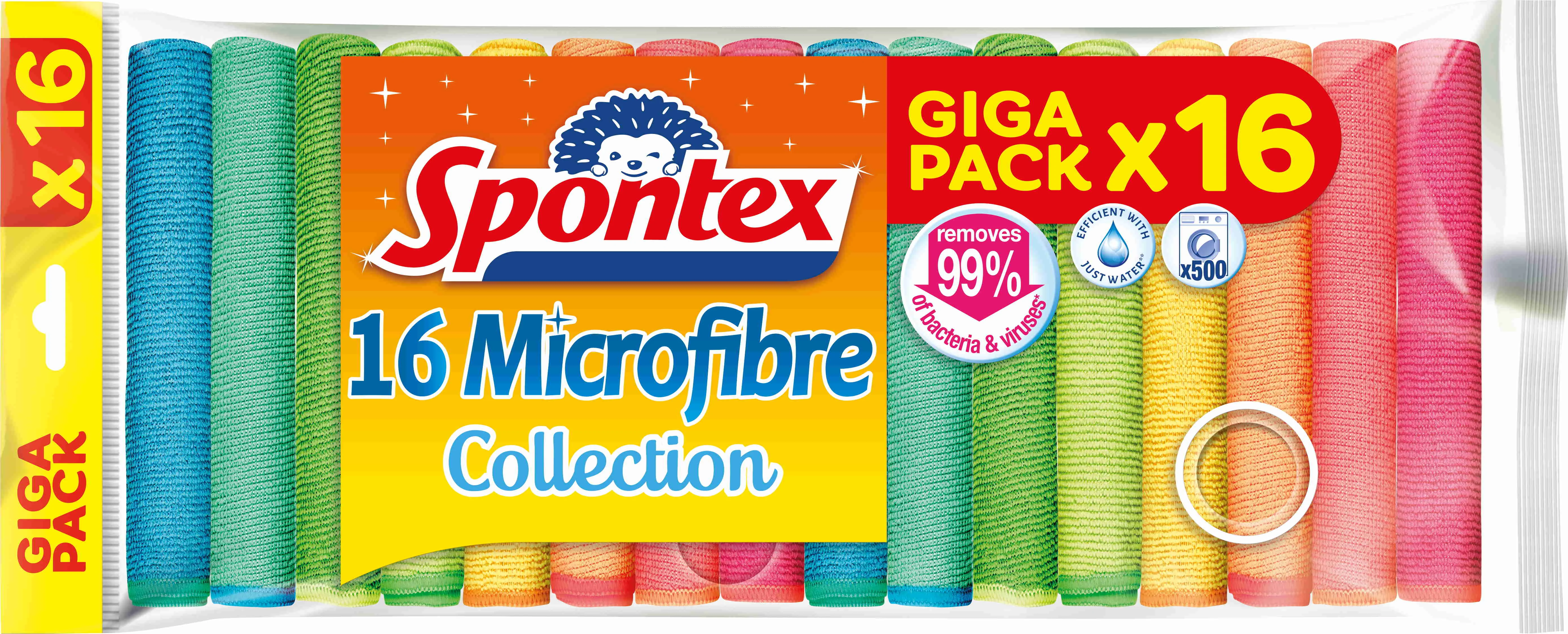 Spontex Collection utierky z mikrovlákna 16 ks