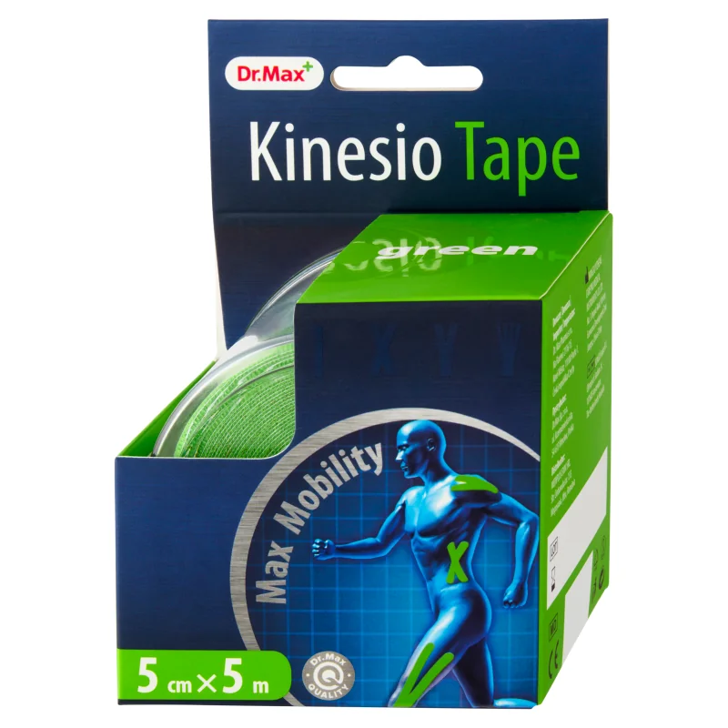 Dr.Max Kinesio Tape Green 1×1 ks, elastická páska