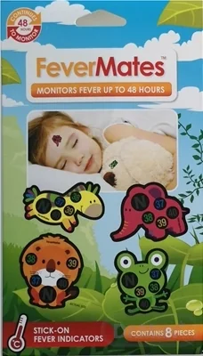 FeverMates monitors 1×8 ks, nálepkové teplomery pre deti