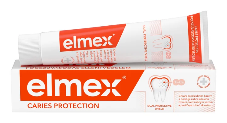 ELMEX CARIES PROTECTION ZUBNÁ PASTA 1×75 ml, posilňuje zubnú sklovinu a odolnosť