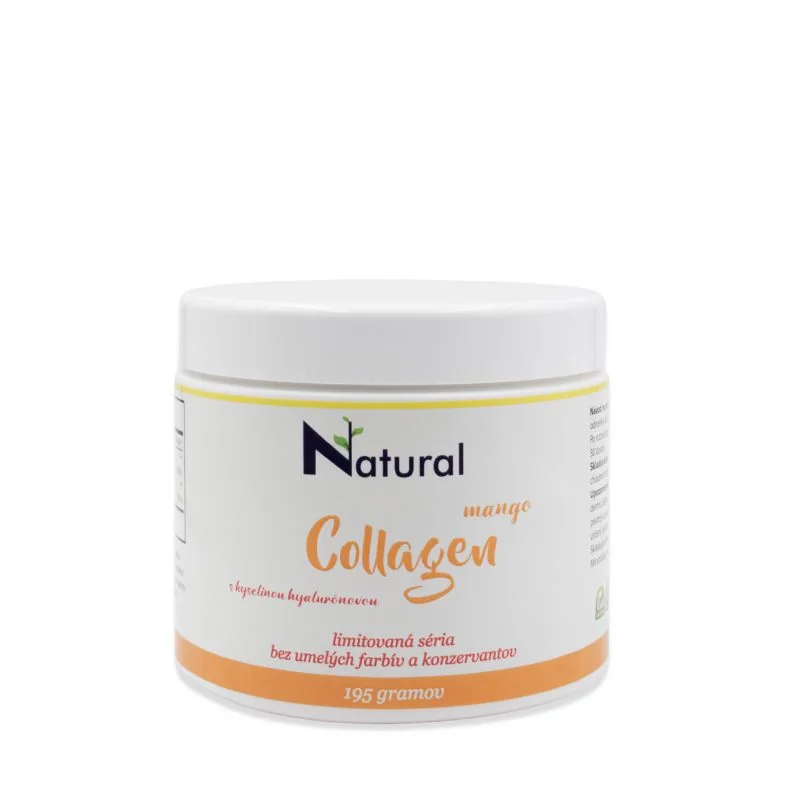 Collagen Mango | Rybí kolagén + vitamín C + kyselina hyalurónová | Zdravie kĺbov, pokožky, vlasov | Mangová príchuť