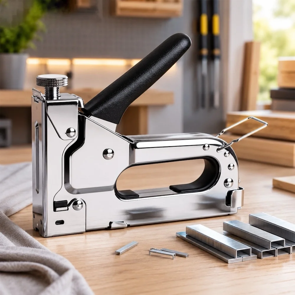 MG Stapler ručná sponkovačka na na čalúnenie a drevo, strieborná