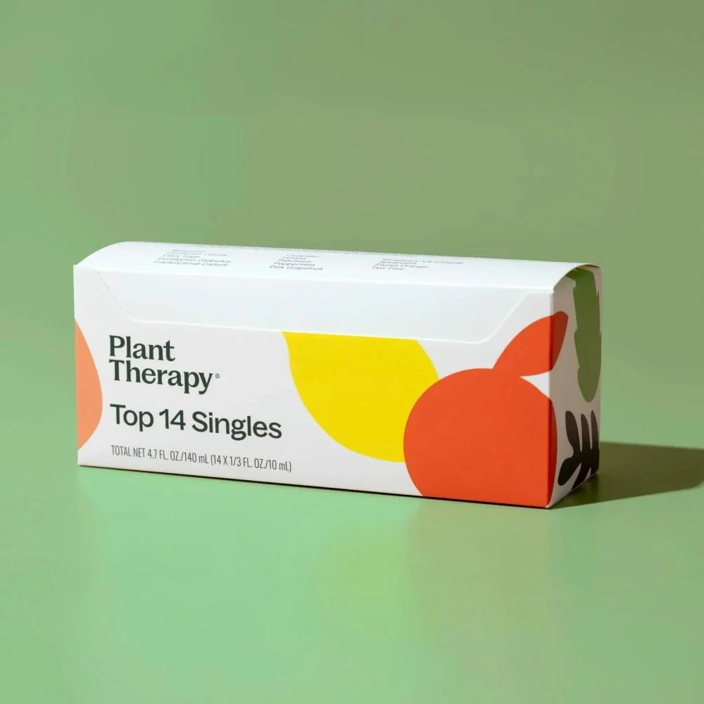 Plant Therapy Set Top 14 jednotlivých esenciálnych olejov 140 ml Objem: 140 ml