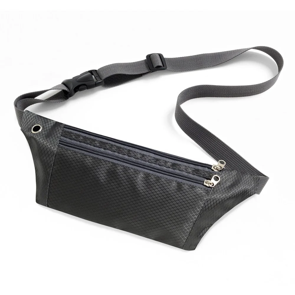 MG Ultimate Running Belt bežecký opasok s otvorom pre slúchadlá čierny