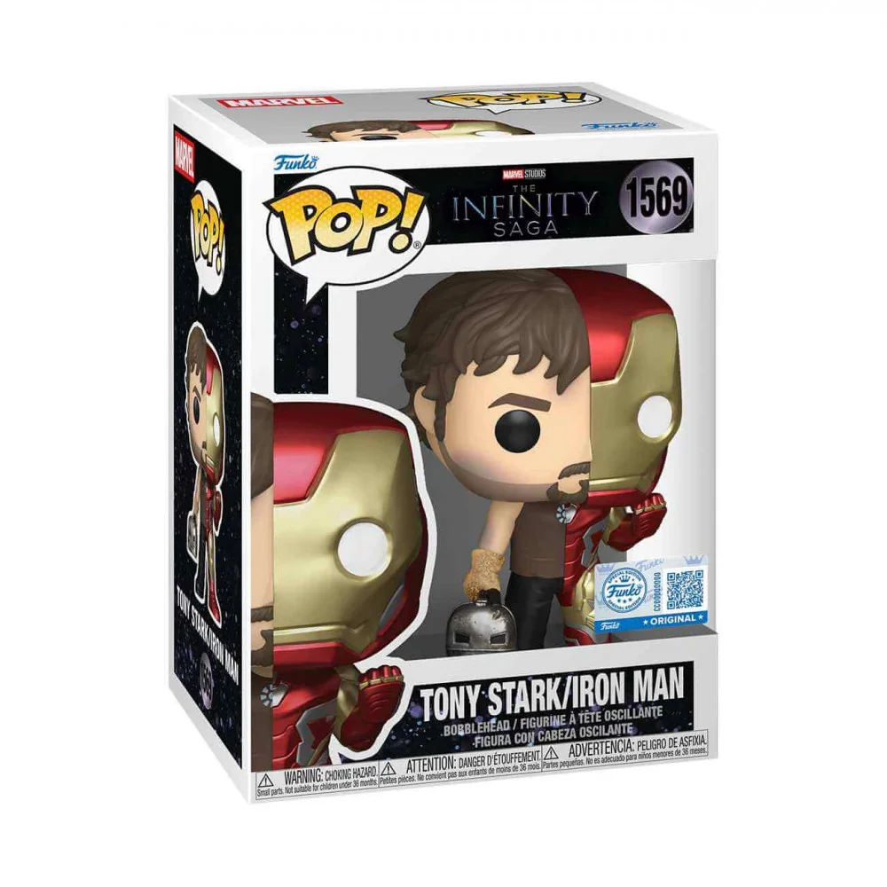 Funko POP Marvel: Split- Iron Man/Tony Stark  1569-Funko EU BV