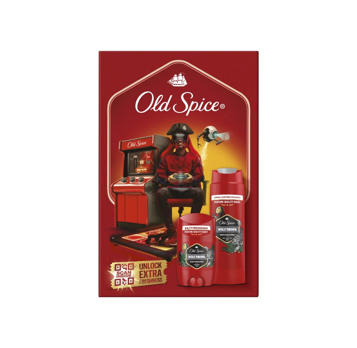 Old Spice darčeková sada Gamer s tuhým dezodorantom a sprchovým gélom Wolfthorn 1 set