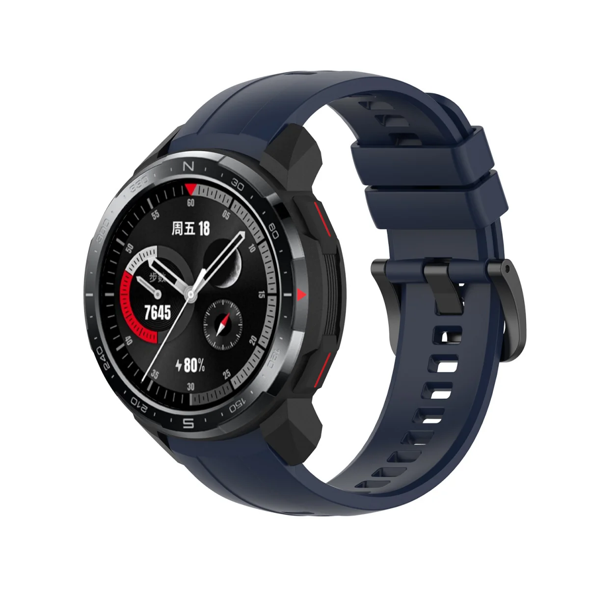 BStrap Silicone remienok na Honor Watch GS Pro dark blue