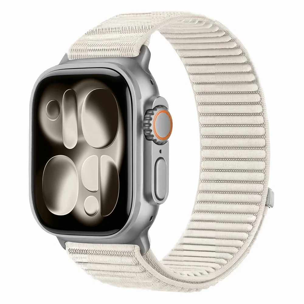 Tech-Protect Nylon Loop remienok na Apple Watch 44/45/46/49mm, starlight