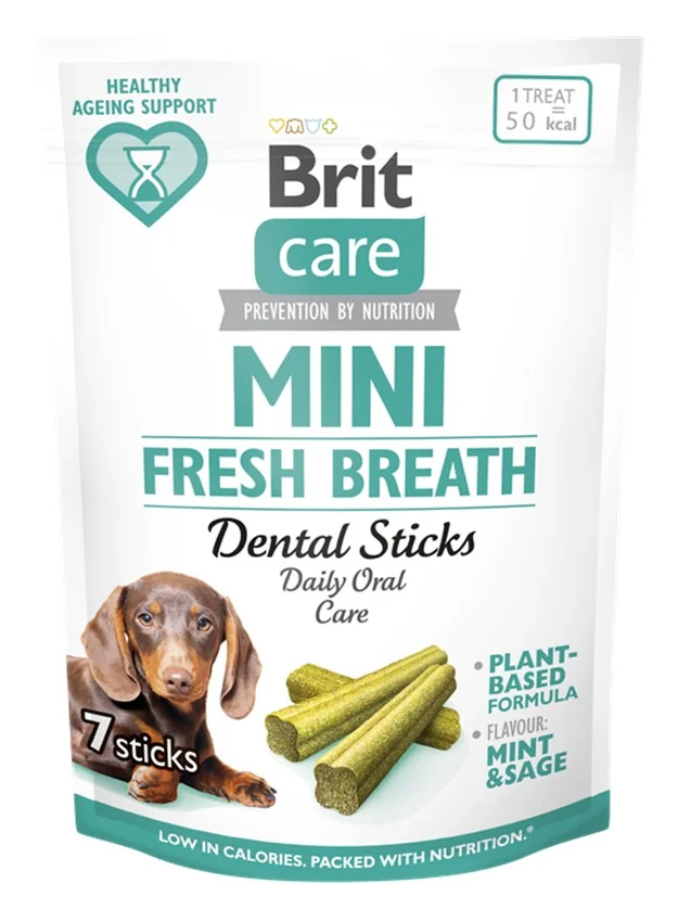 Brit Care Dog Mini treats FRESH BREATH 7×120 g