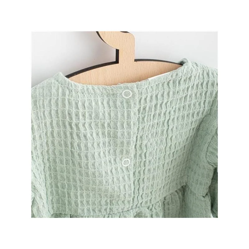 Dojčenské mušelínové šaty New Baby Comfort clothes šalviová 68 (4-6m)