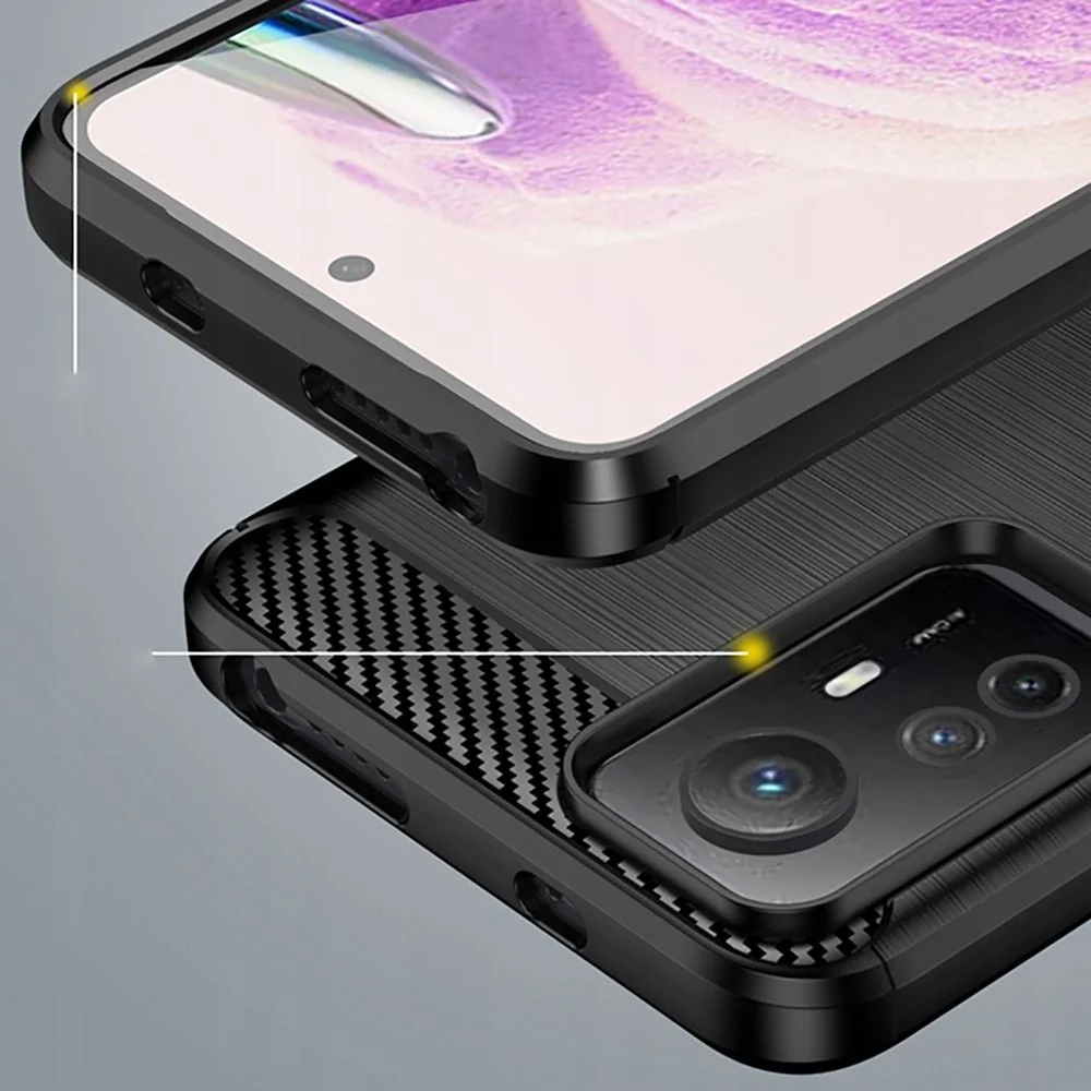 Tech-Protect Carbon kryt na Xiaomi Redmi Note 12S čierny