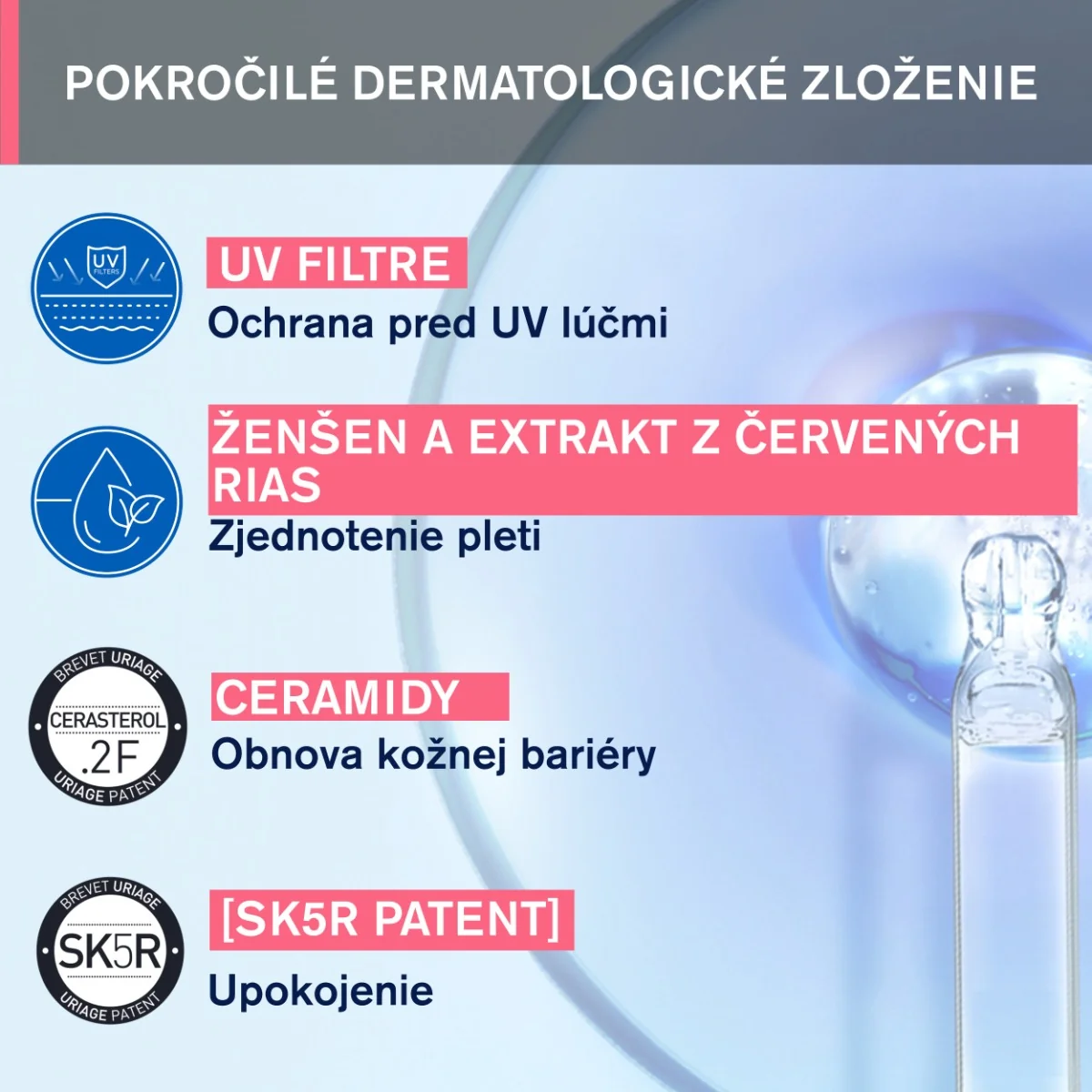 URIAGE ROSÉLIANE Anti-Redness Cream SPF30, 40ml 1×40 ml, tónovací krém pre pokožku so začervenaním