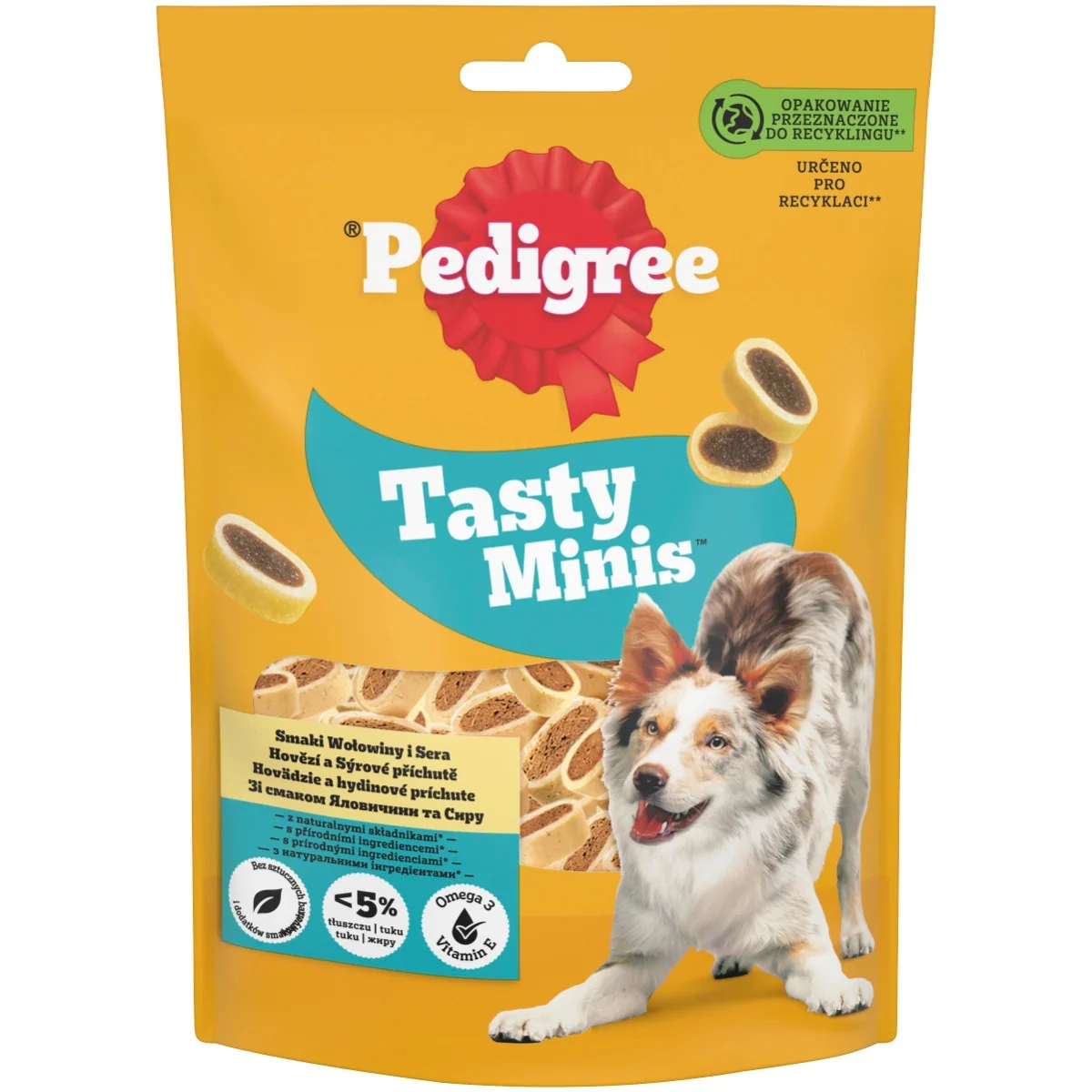 PEDIGREE pochúťka Tasty Minis Cheesy Bites 1×140 g, pochúťka pre psy