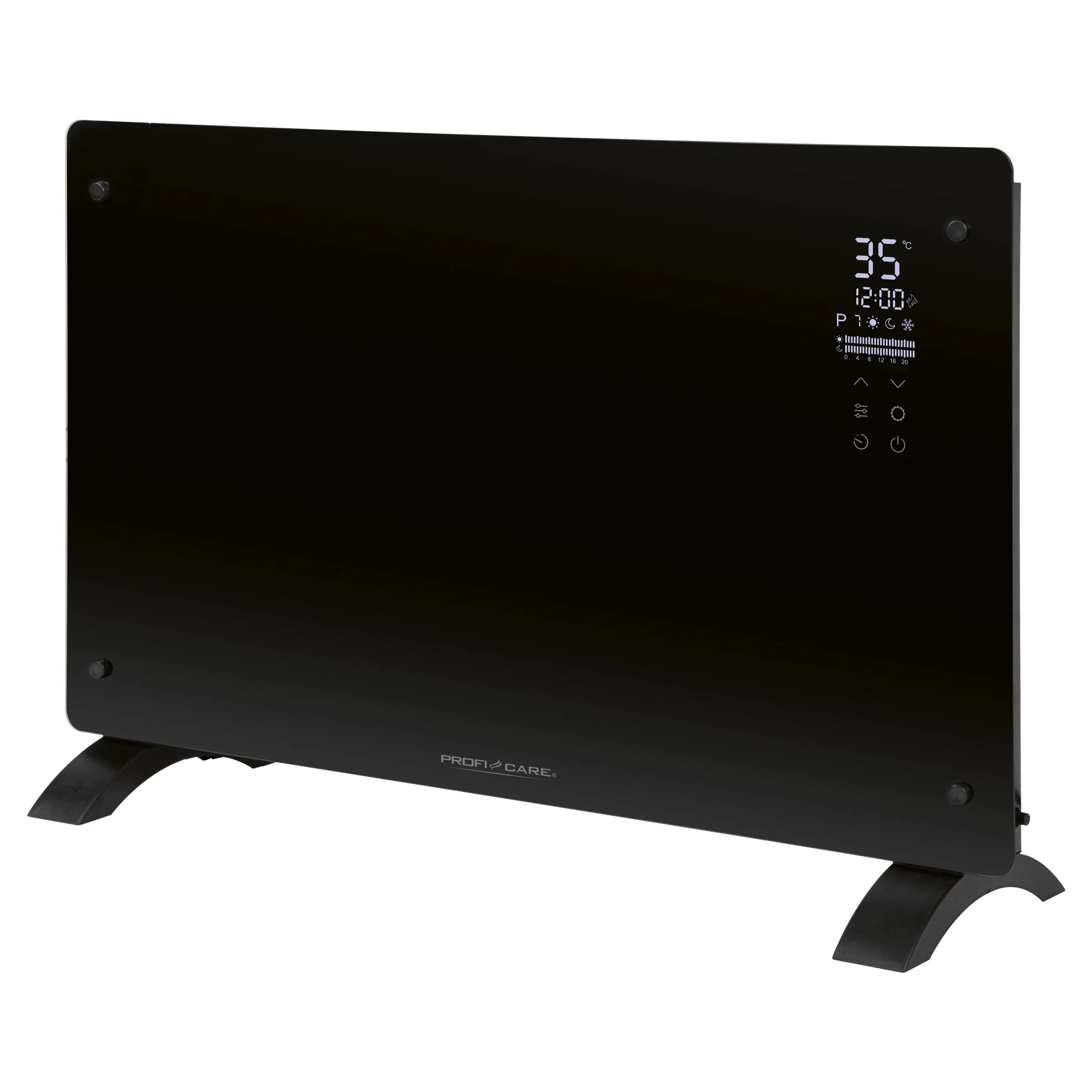 ProfiCare GKH 3119 sklenený konvektor 2000 W, čierny