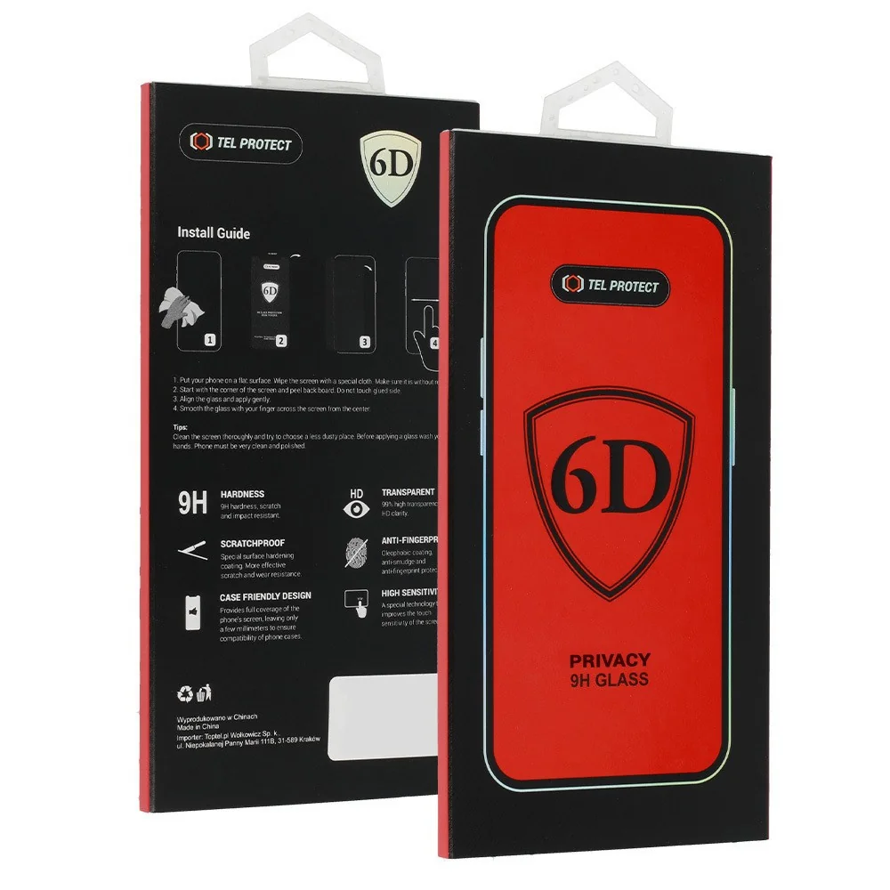 MG Full Glue 6D Privacy ochranne sklo na iPhone 18 Pro, čierne