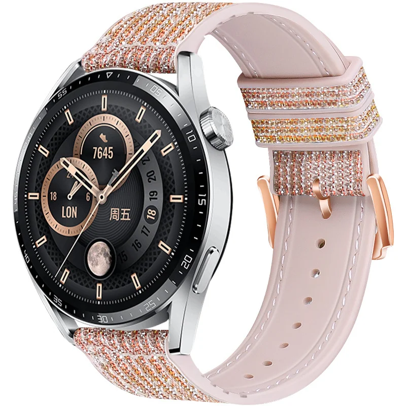 BStrap Glitter remienok na Samsung Galaxy Watch 42mm golden red