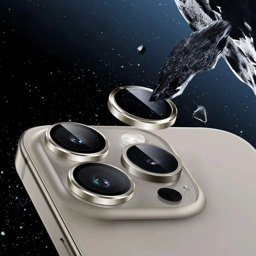 Tech-Protect CamRing Fit ochranné sklo na kameru na iPhone 14/15/16/17 Pro / Max, oranžové Pro / Max, oranžové