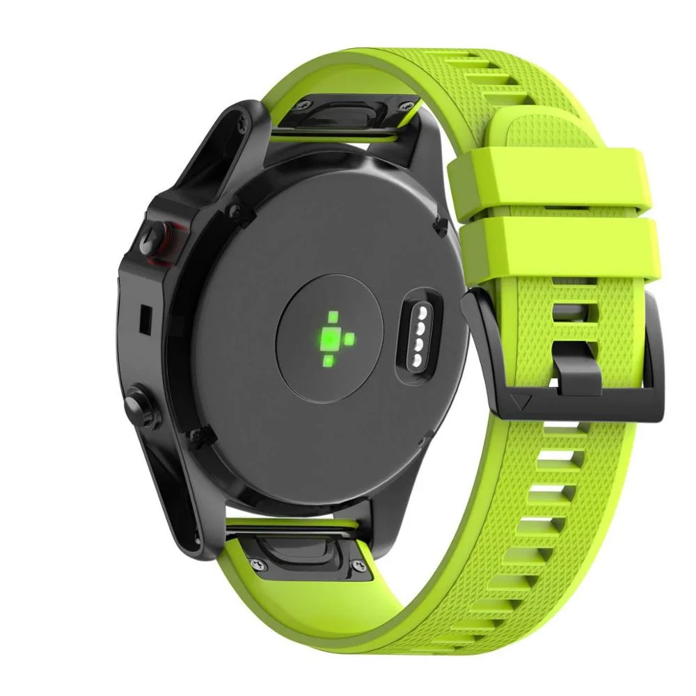BStrap Silicone Acton remienok na Garmin Fenix 5x / 6x fruit green