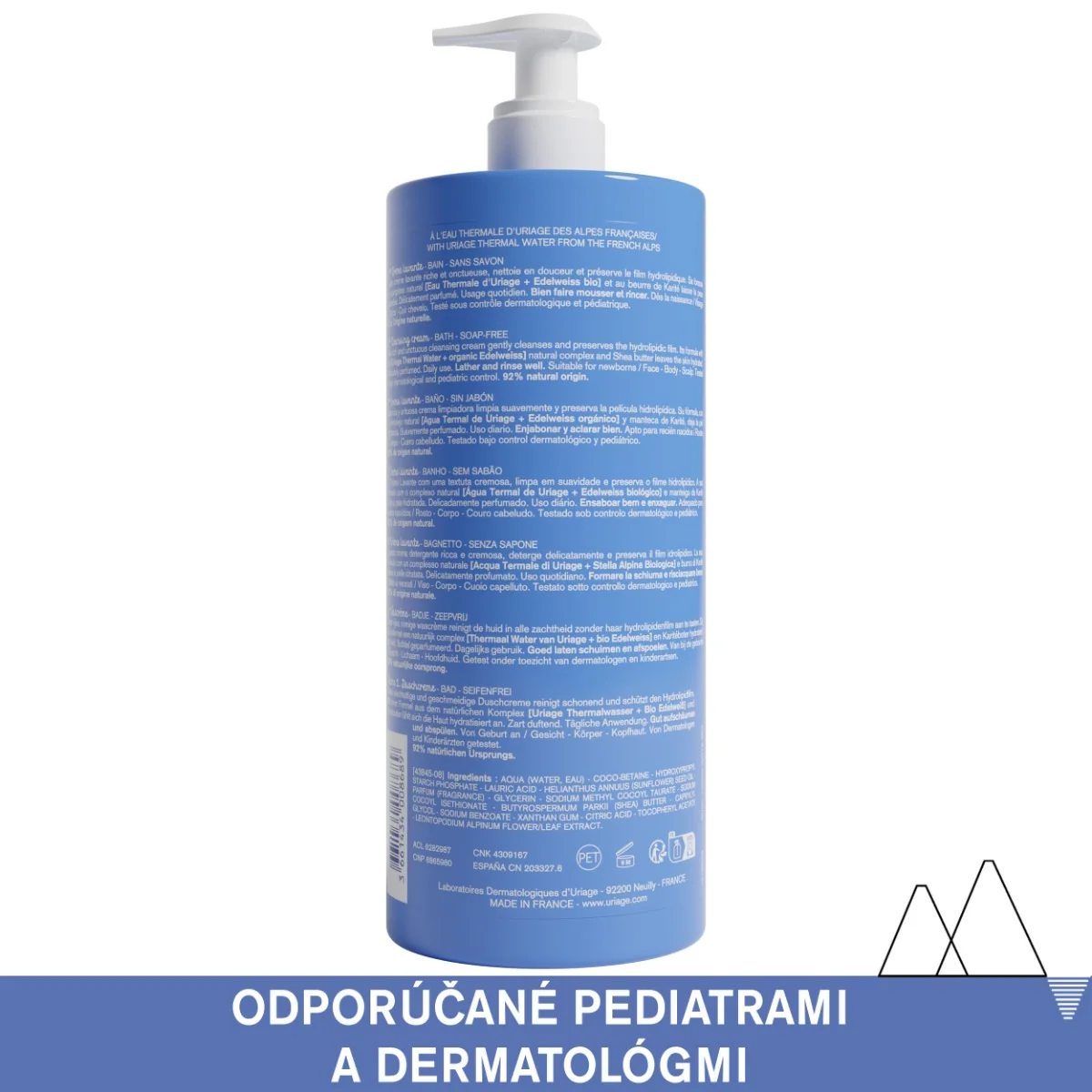 URIAGE BÉBÉ 1st Cleansing Cream, 1000ml 1×1000 ml, umývací krém pre bábätká