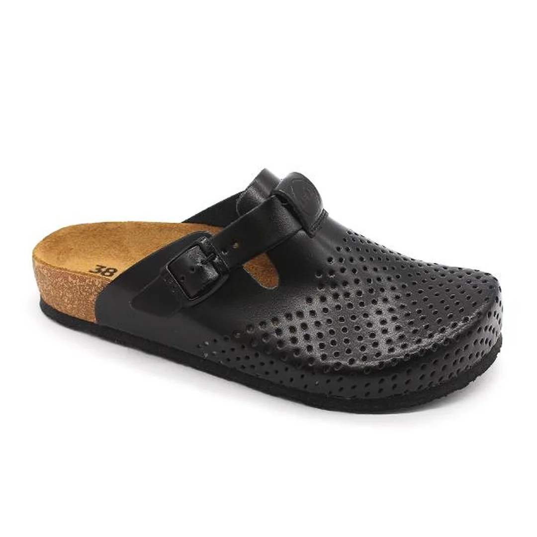 Leon 4250 Dámska zdravotná korková obuv uzavretá 40 - 25,5cm, biela, 2,0 cm