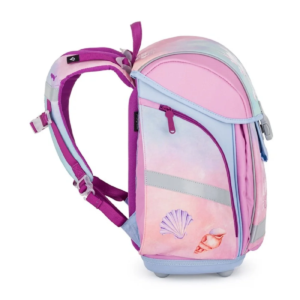 Školská aktovka PREMIUM LIGHT Axolotl modrá, ergonomická