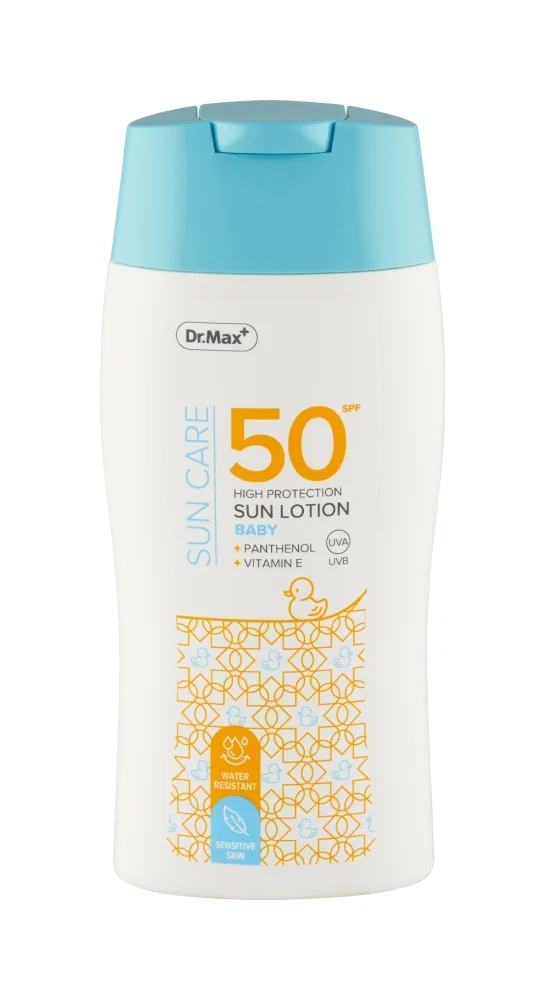 Dr.Max SUN CARE BABY SPF50 LOTION 1×200 ml, mlieko na opaľovanie