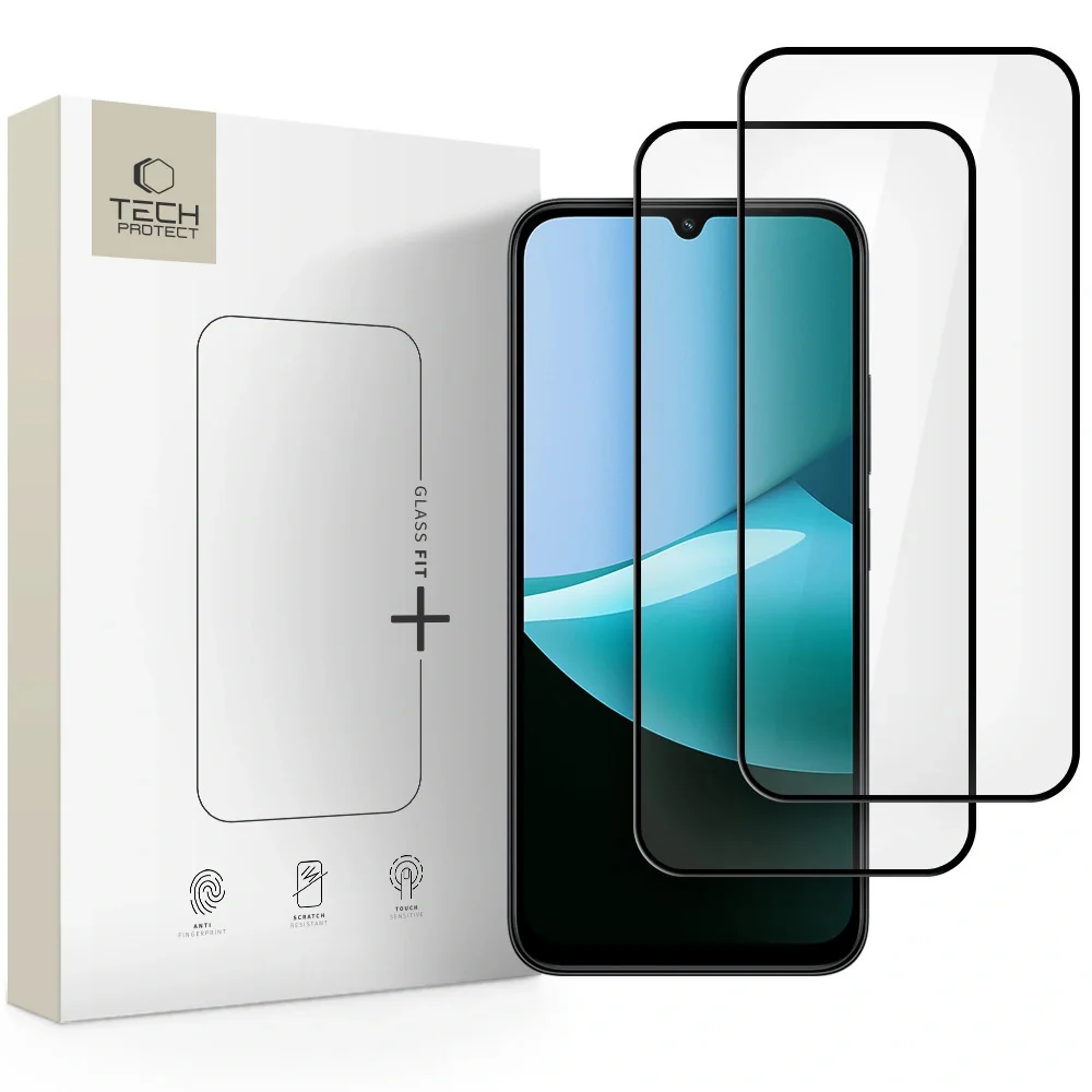 Tech-Protect Glass Fit 2x ochranné sklo na Xiaomi Redmi 15C / Poco C85, čierne , čierne