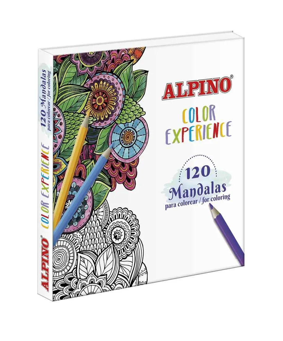 ALPINO 24 ks ceruziek Col Experience +120 omaľovánok Mandala 1×1 set