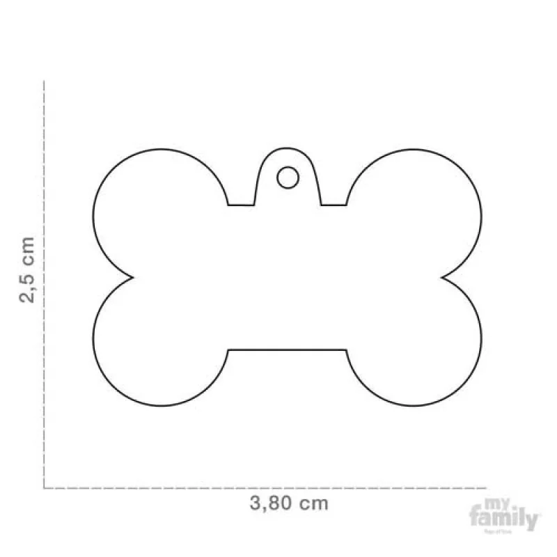 MF BIG BONE BRONX PLATFORM 2,5x3,8 cm gravírovateľný prívesok
