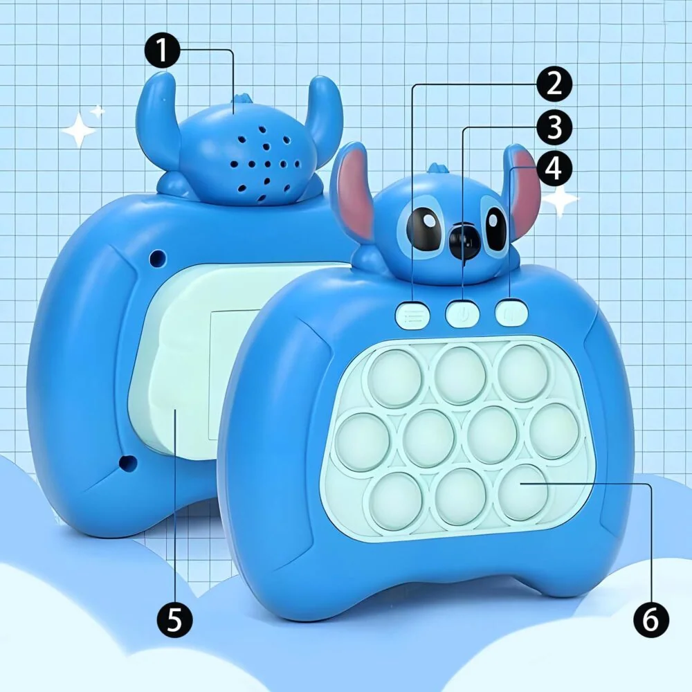 MG Pop It Stitch interaktívna hračka pre deti, modrá