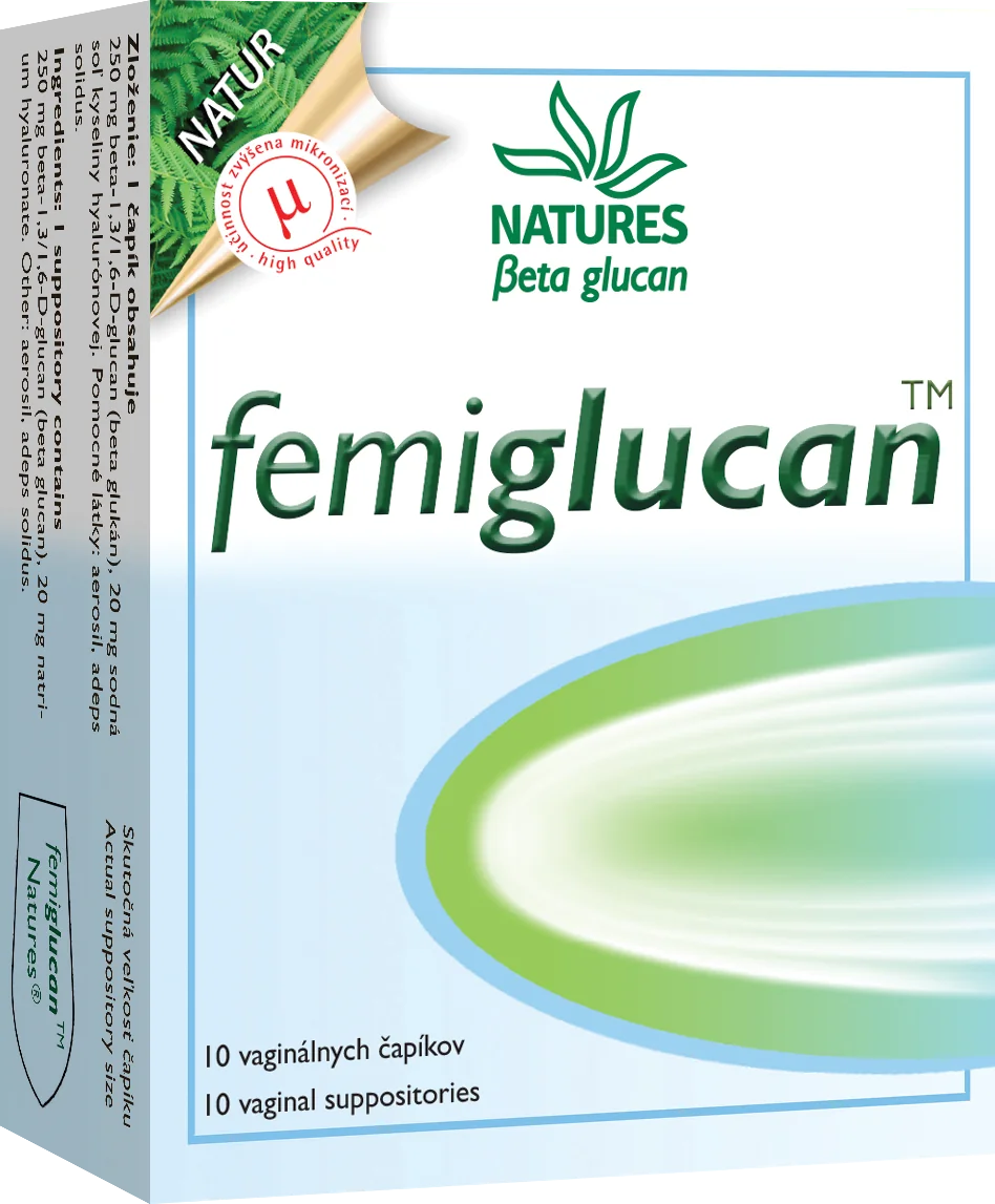 NATURES Femiglucan 1×10 ks, vaginálne čapíky