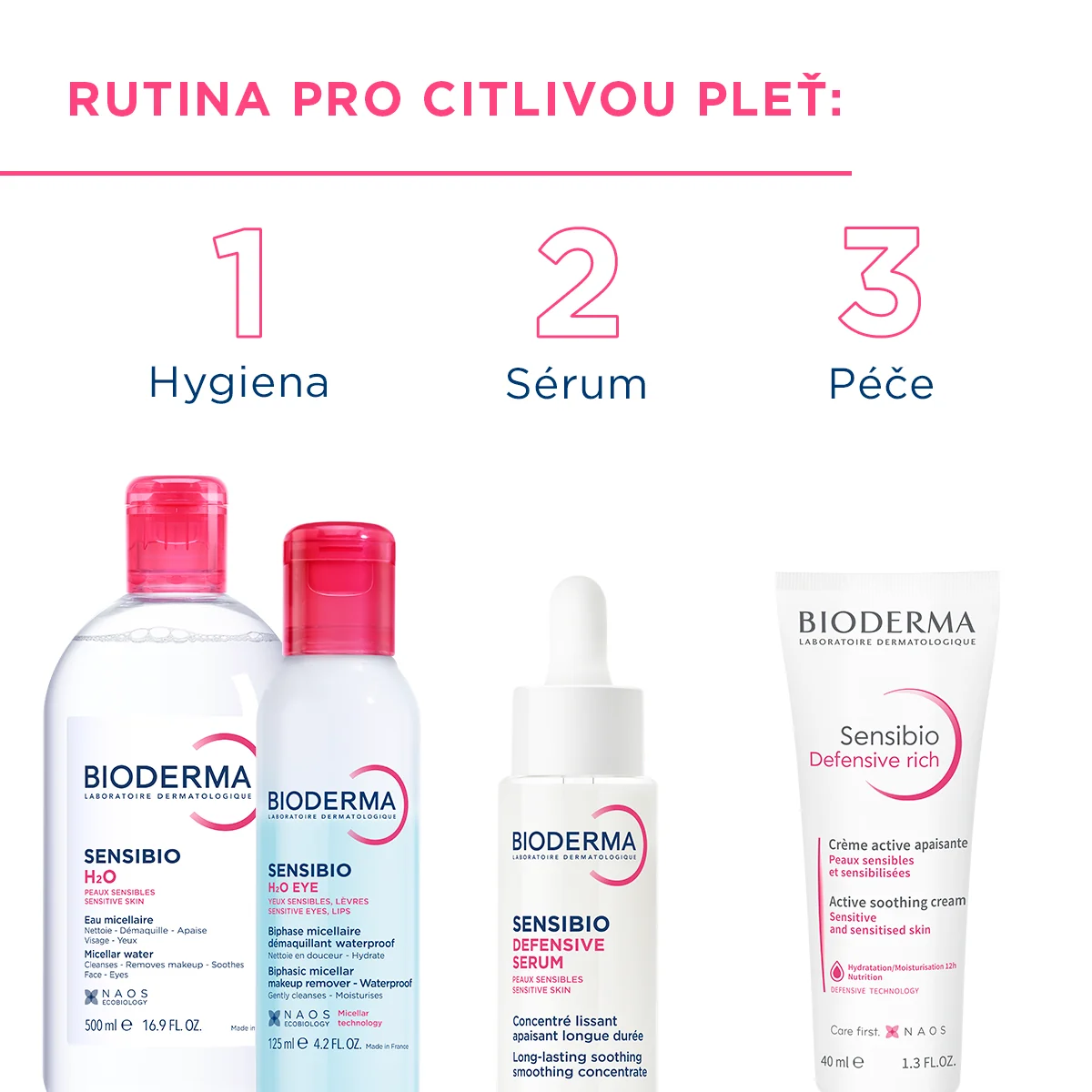 BIODERMA Sensibio H2O micelárna voda na citlivú pleť 1×500 ml, micelárna voda