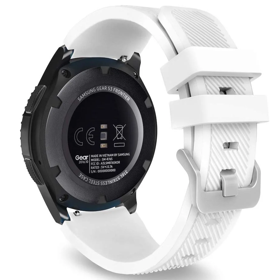 BStrap Silicone Sport remienok na Huawei Watch GT/GT2 46mm white