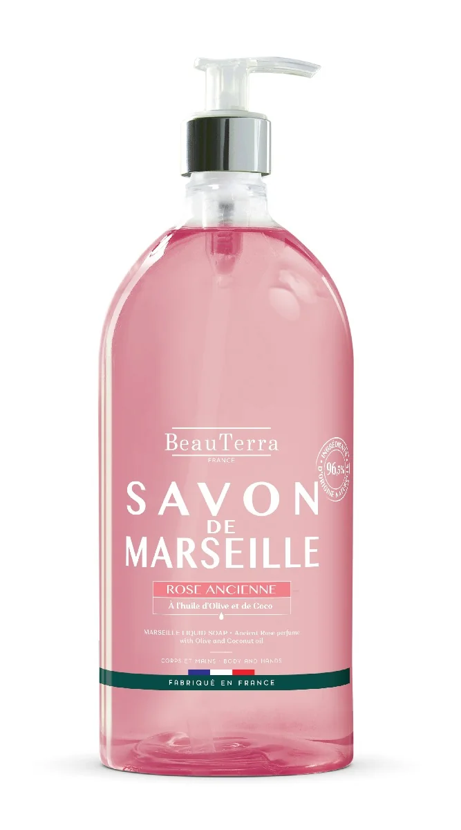 Marseillské tekuté mydlo - Staroruža - 1L 1×1000 ml, tekuté mydlo
